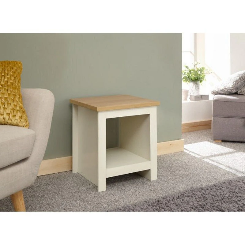 Lancaster Side Table Cream 1 Shelf - Image 2