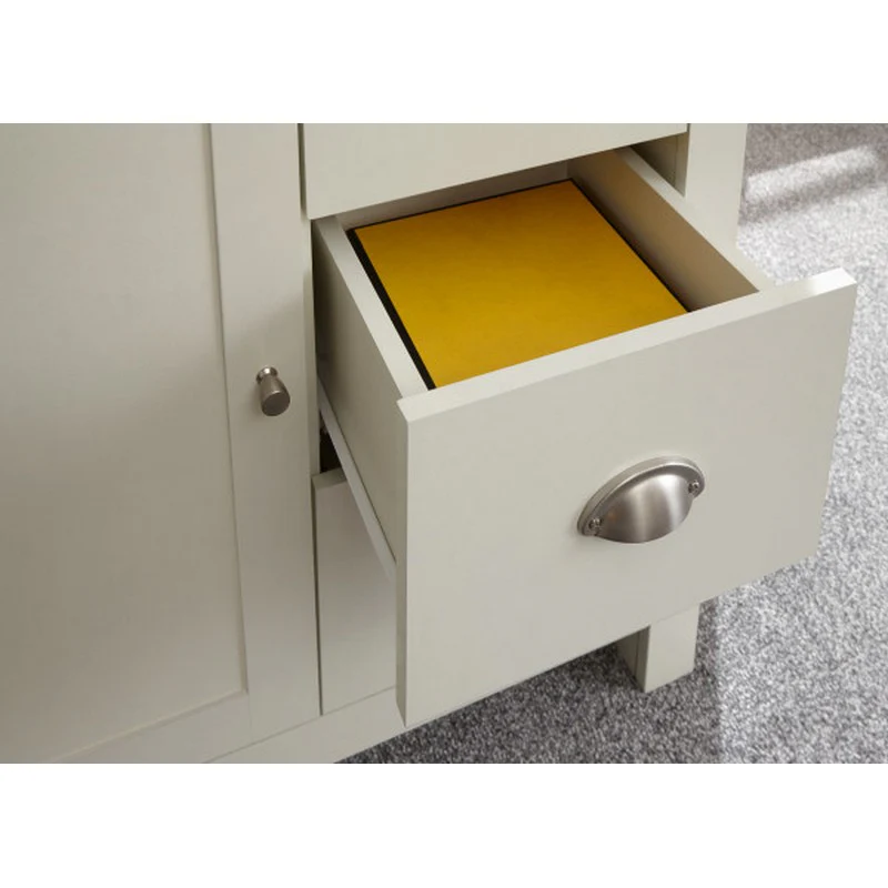 Lancaster Sideboard Cream 1 Door 2 Shelves 3 Drawers - Image 6