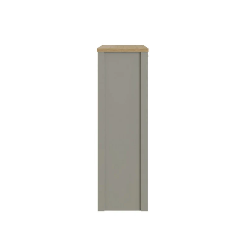 Lancaster Tall Shoe Storage Grey 2 Doors 4 Shelves - Image 5