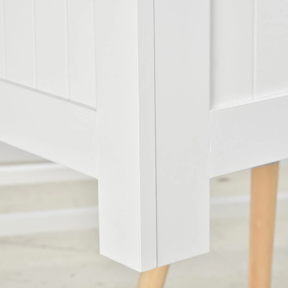 Large Storage Box Toy Chest Cabinet Container Unit Organizer with Lid & Safety Hinges - Image 9