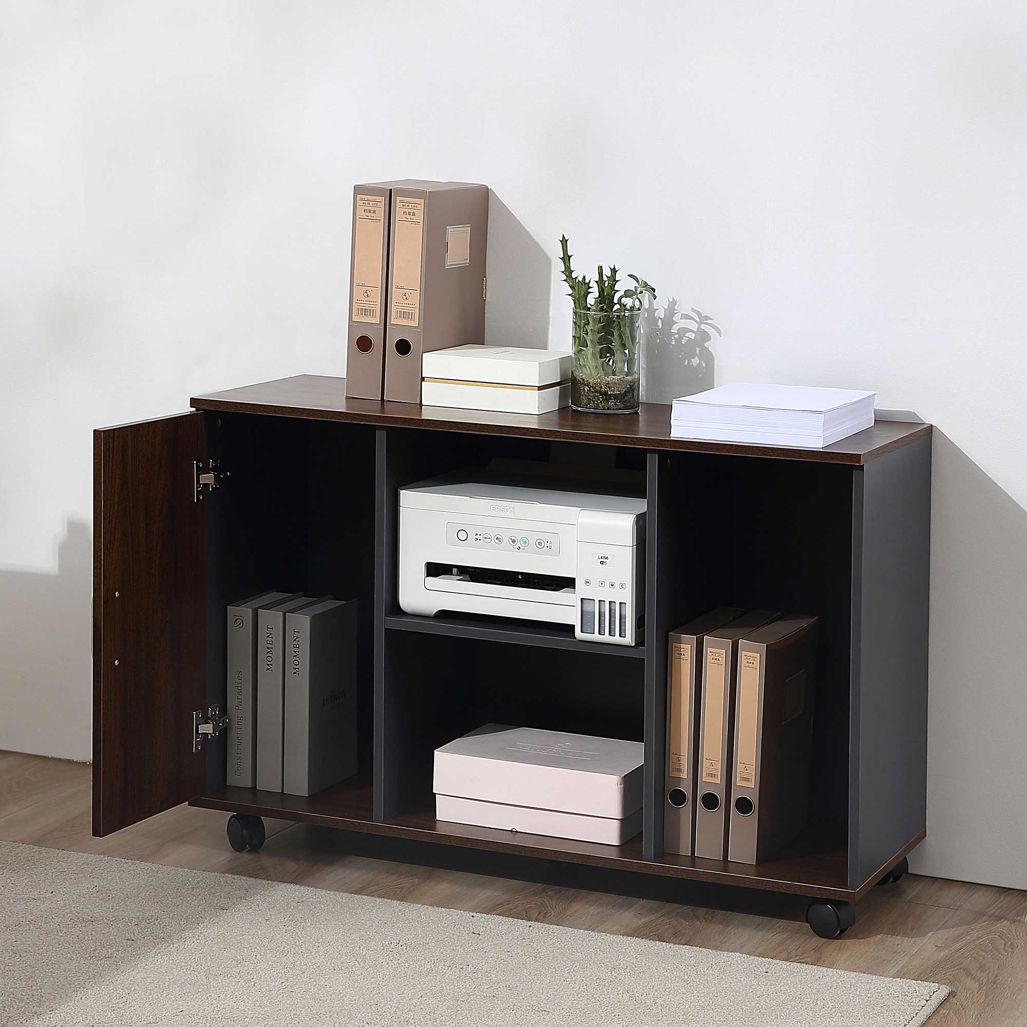 Lateral Filing Cabinet on Wheels - Image 2