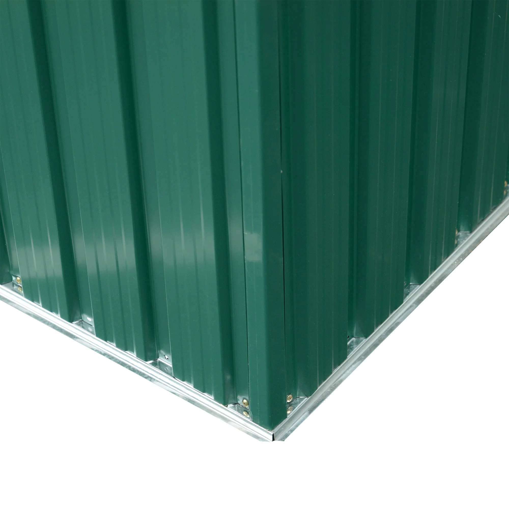 Lightsky 8.5 x 6' Double Door Pent Garden Shed Steel Green by Steadfast - Image 9