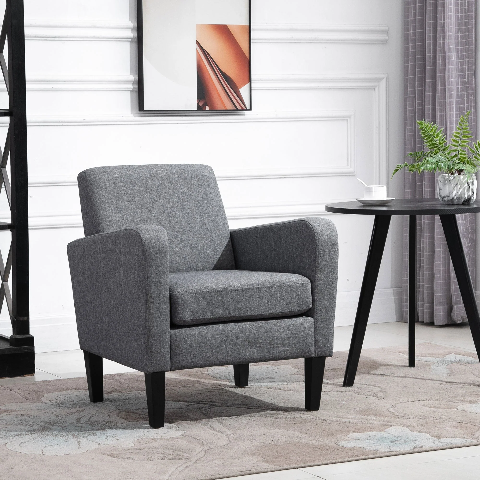 Linen Single Armchair - Image 2
