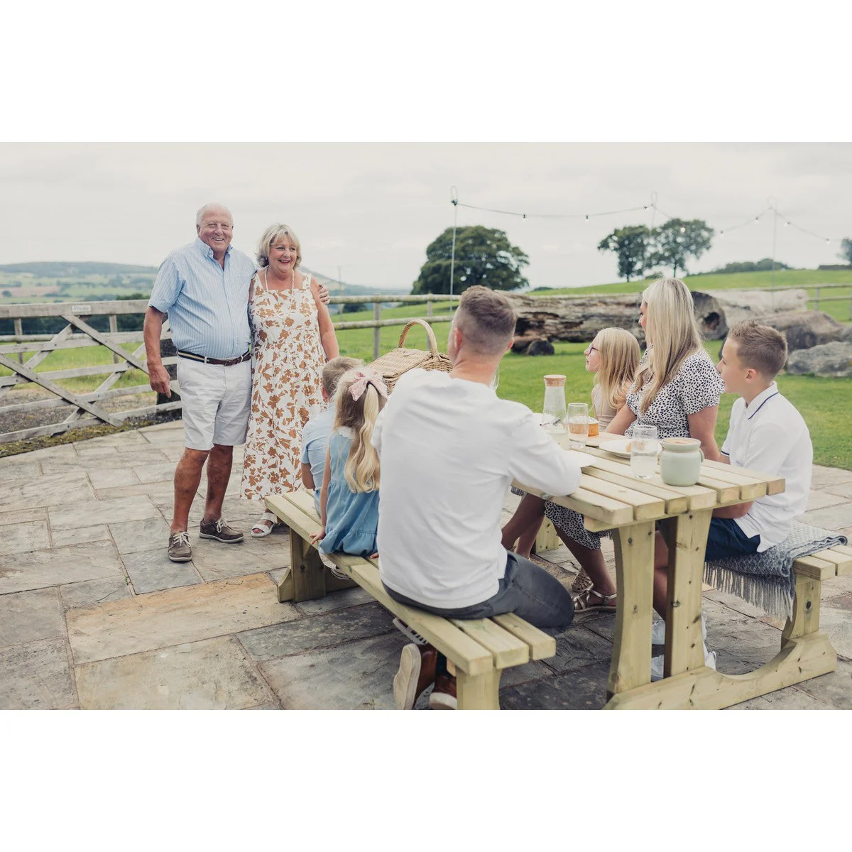 Lunar Garden Picnic Table by Churnet Valley - 4 Seats - PT107 - Image 12