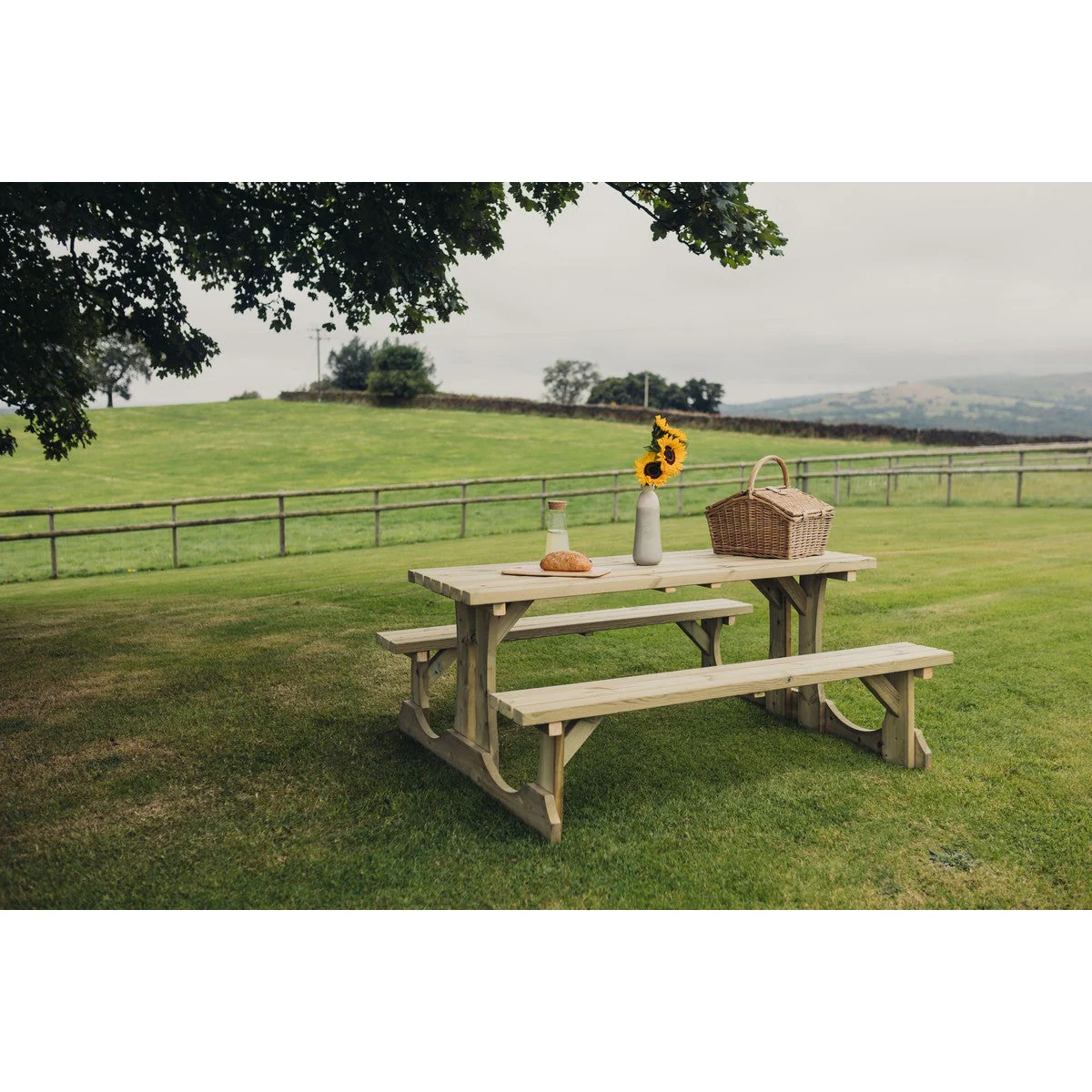 Lunar Garden Picnic Table by Churnet Valley - 4 Seats - PT107 - Image 13