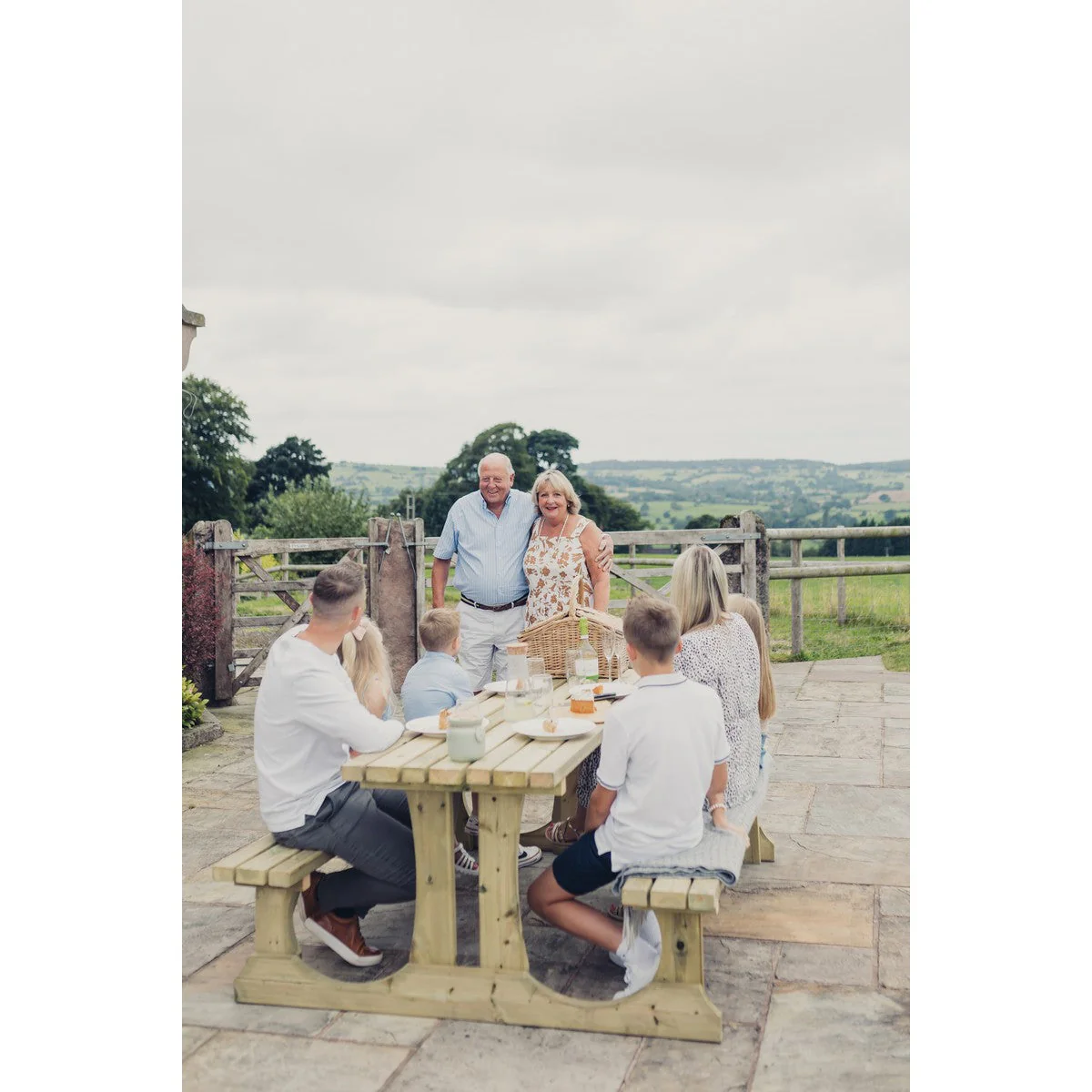 Lunar Garden Picnic Table by Churnet Valley - 4 Seats - PT107 - Image 14