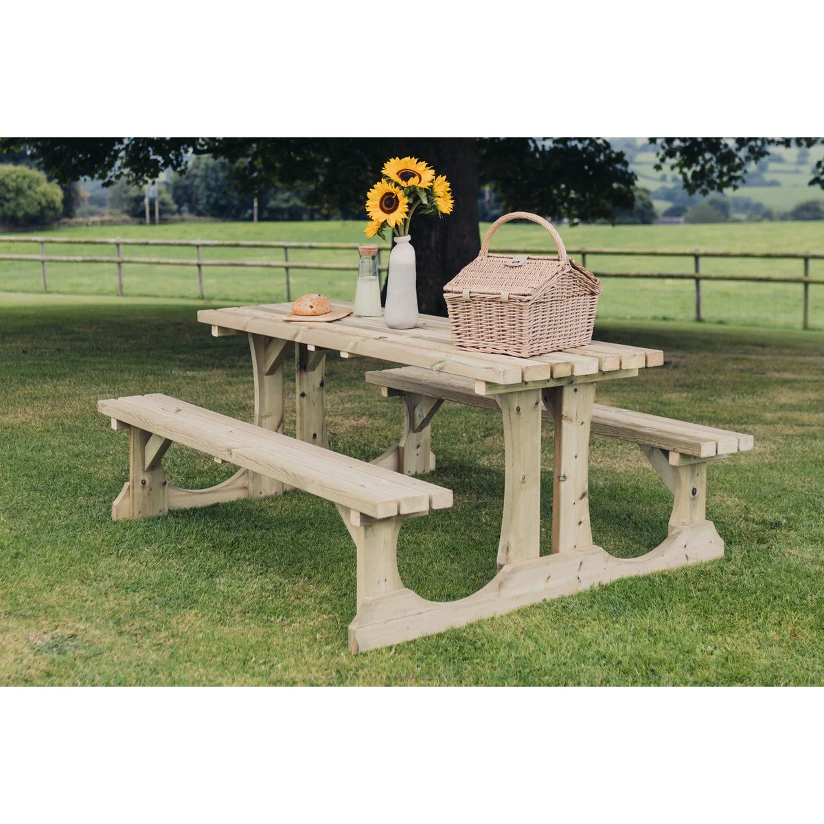 Lunar Garden Picnic Table by Churnet Valley - 4 Seats - PT107 - Image 5