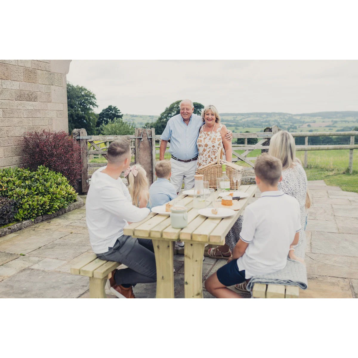Lunar Garden Picnic Table by Churnet Valley - 4 Seats - PT107 - Image 8