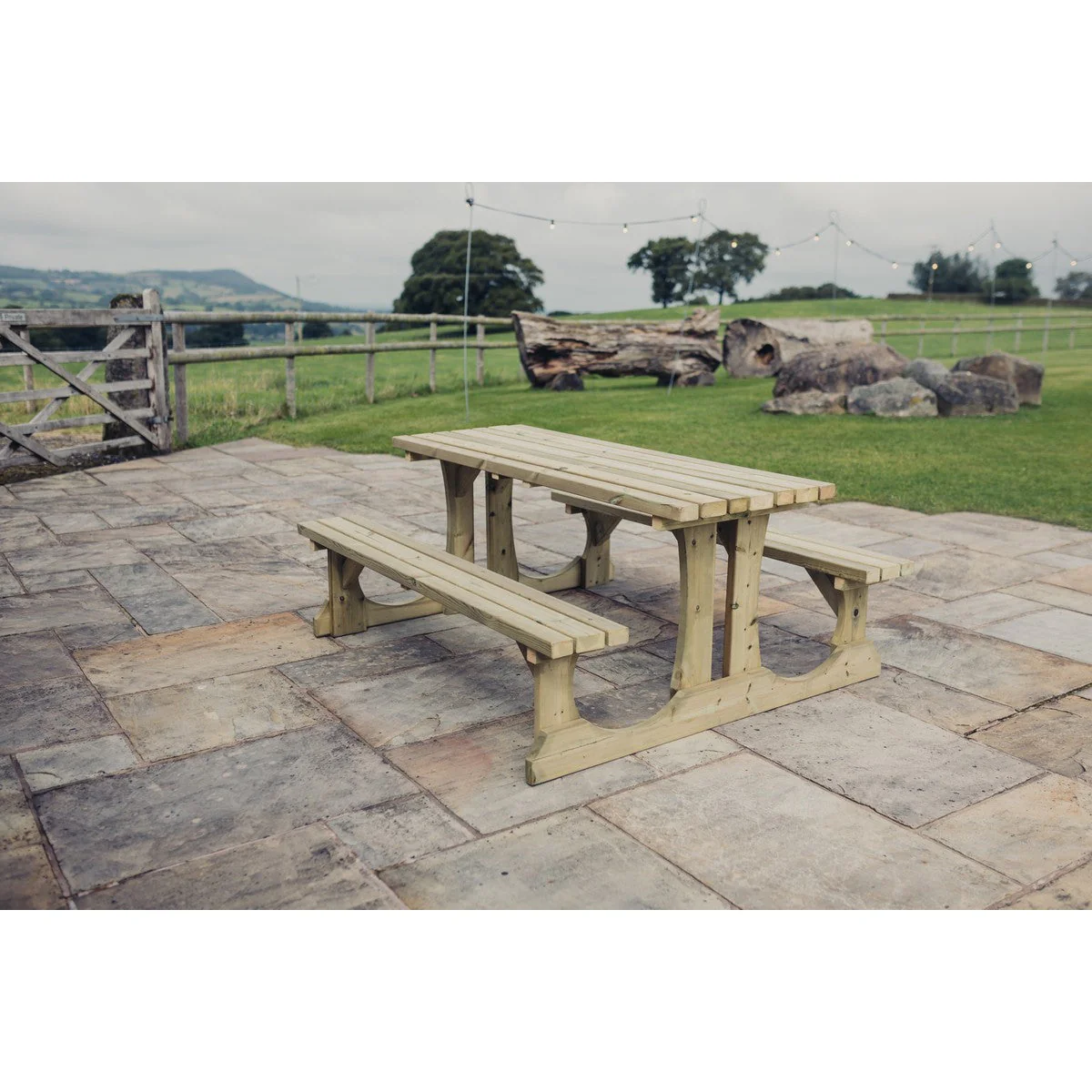 Lunar Garden Picnic Table by Churnet Valley - 6 Seats - PT108 - Image 2
