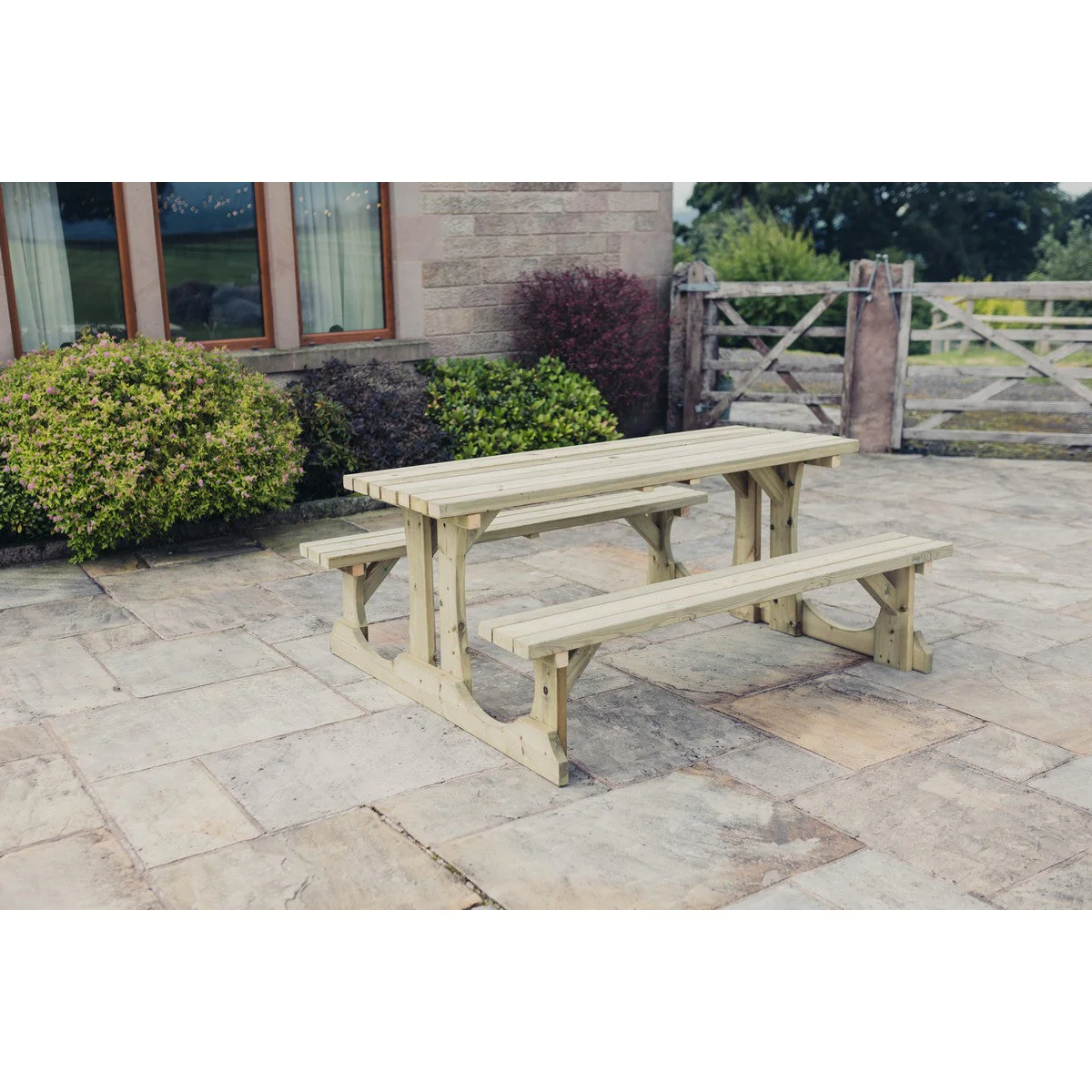 Lunar Garden Picnic Table by Churnet Valley - 6 Seats - PT108 - Image 6