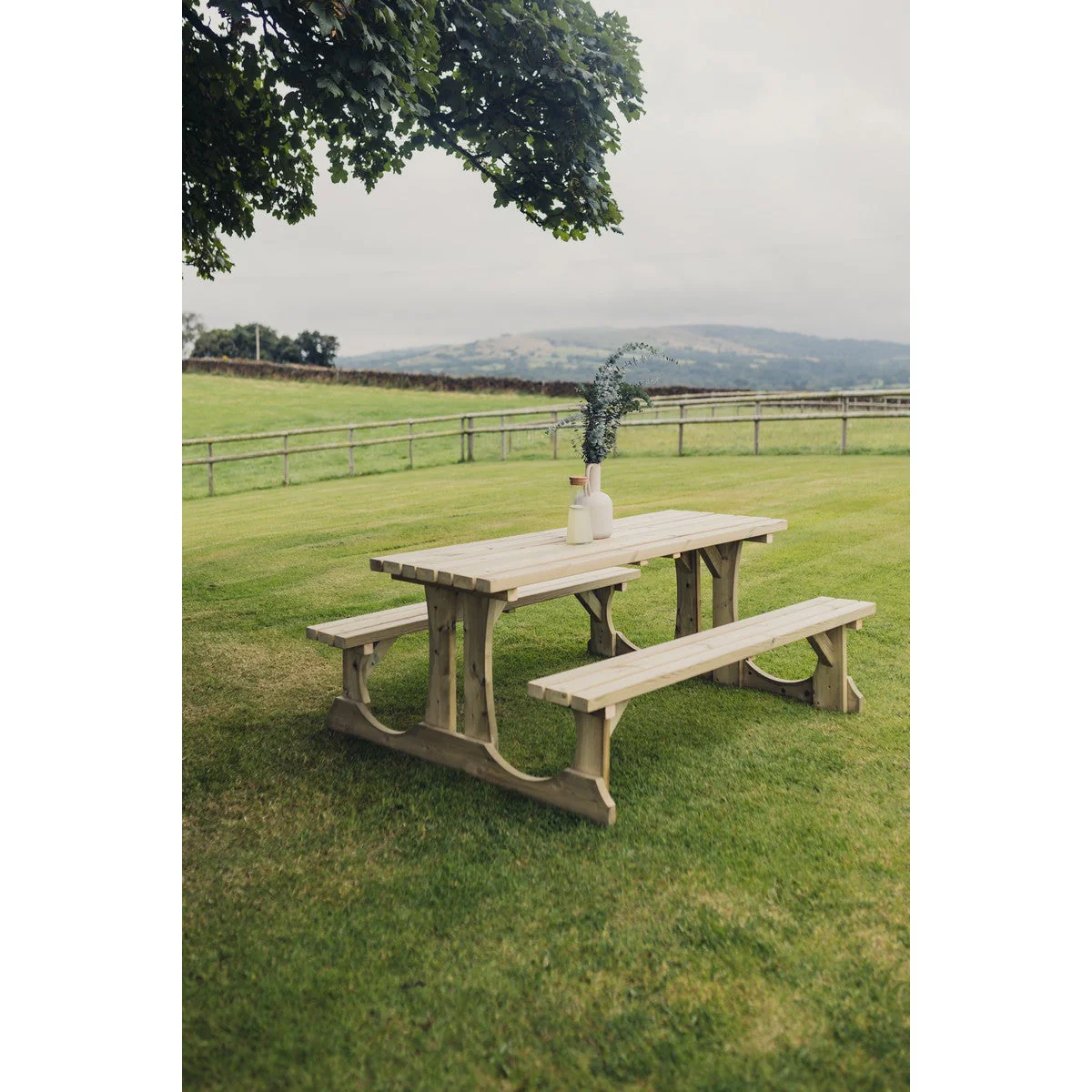 Lunar Garden Picnic Table by Churnet Valley - 6 Seats - PT108 - Image 9