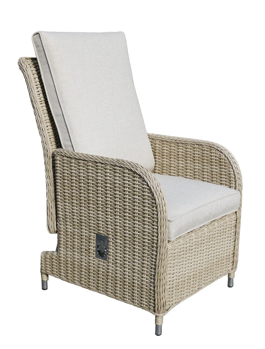 Rattan Garden Patio Dining Set by Mayfair - 6 Seats Grey - Image 4