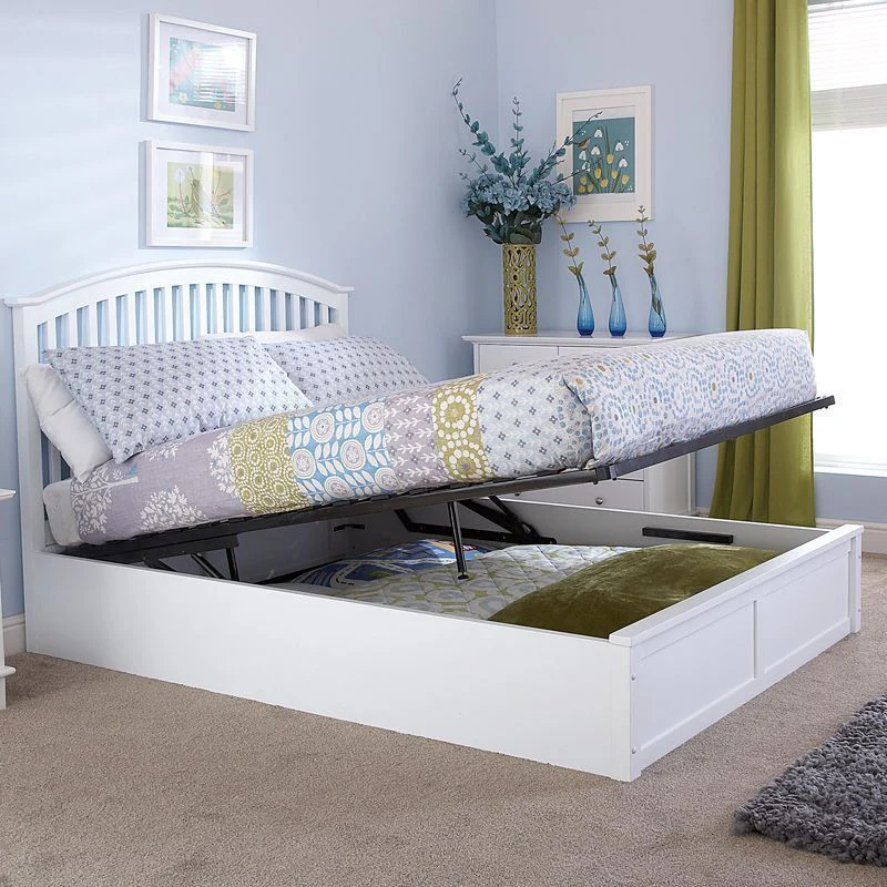 Madrid Double Bed White 5 x 7ft - Image 2