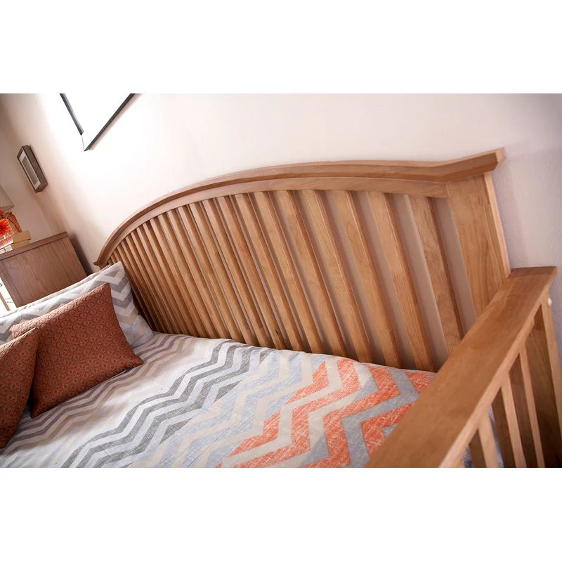 Madrid Single Bed Natural 3 x 7ft - Image 3