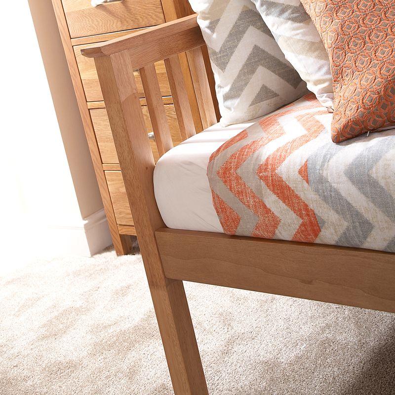 Madrid Single Bed Natural 3 x 7ft - Image 4