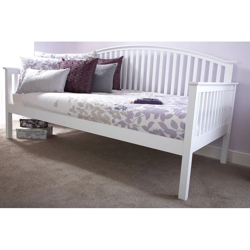 Madrid Single Bed White 3 x 7ft - Image 2