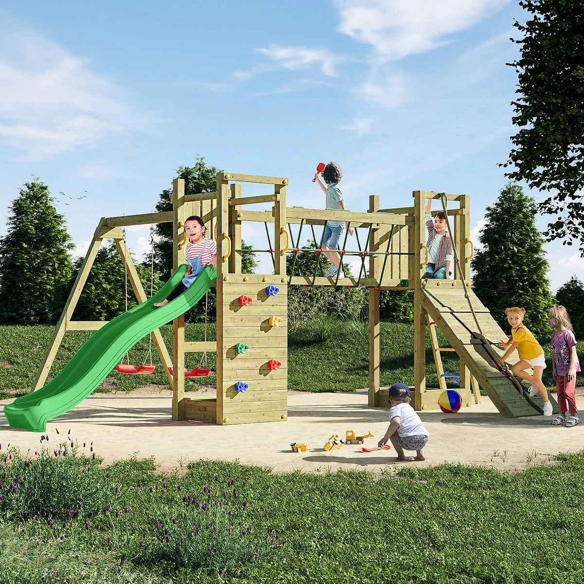 Maxi Fun Garden Playfort by Shire - Image 5