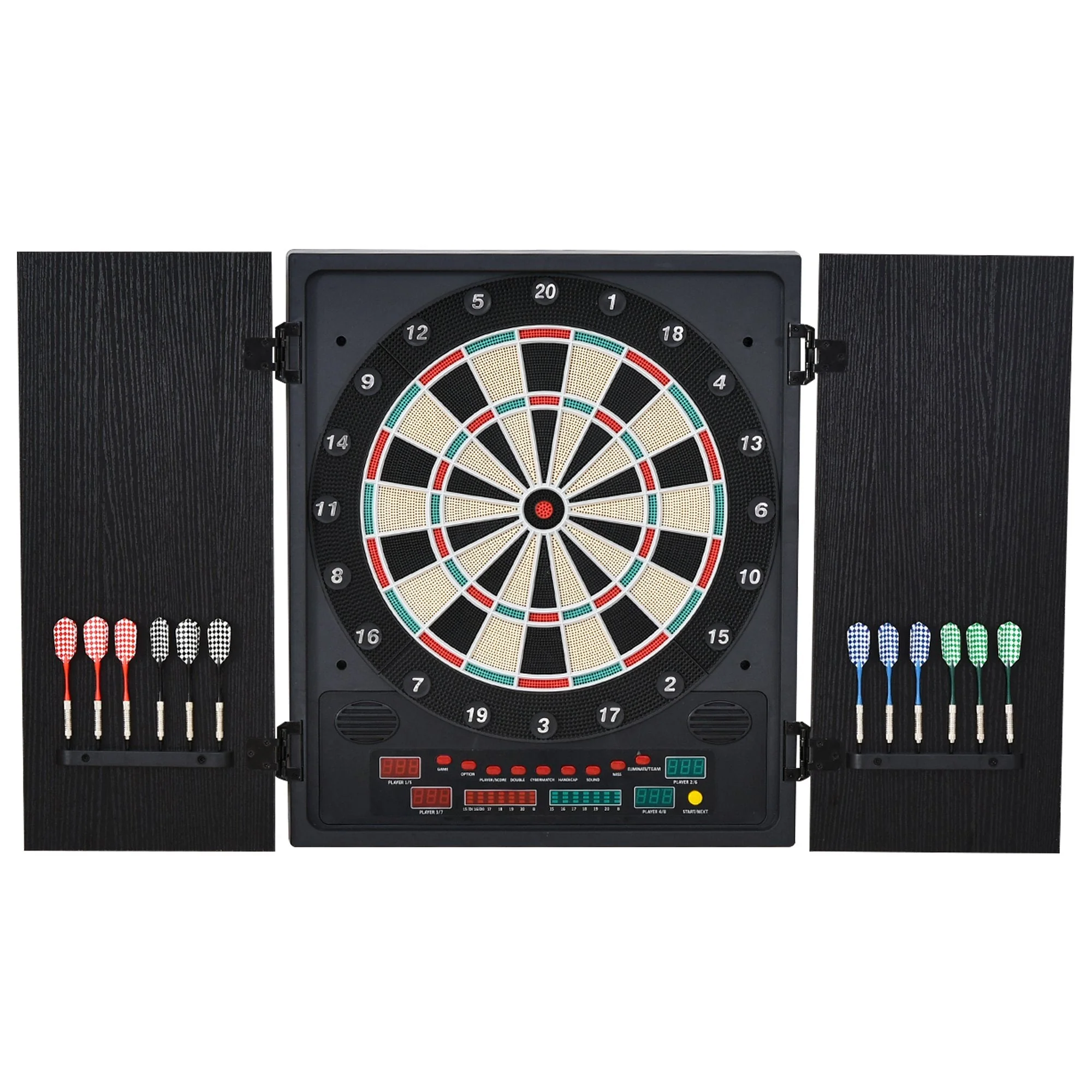 Medium-density fibreboard LED Electronic Dartboard w/ 12 Darts - Image 2
