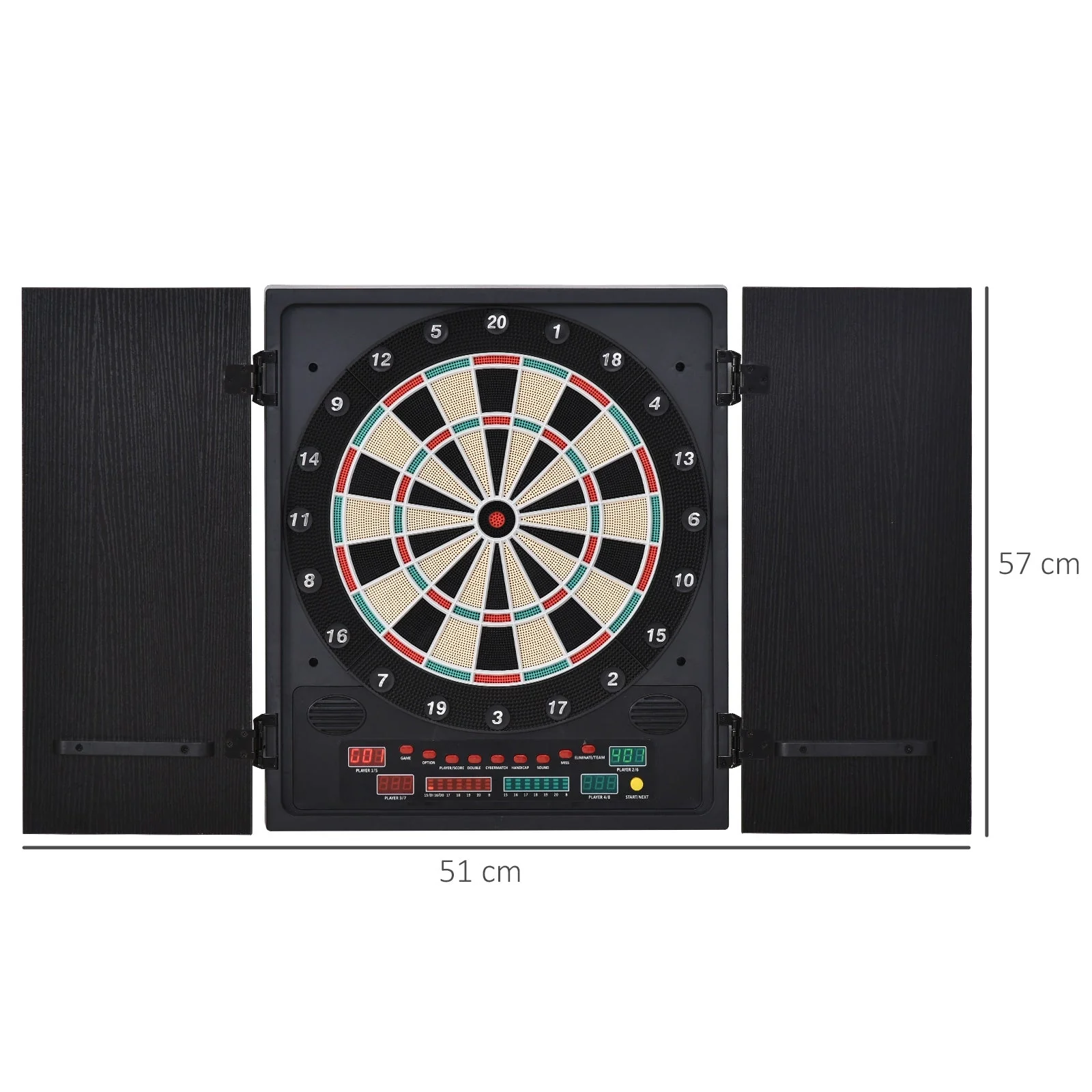 Medium-density fibreboard LED Electronic Dartboard w/ 12 Darts - Image 3