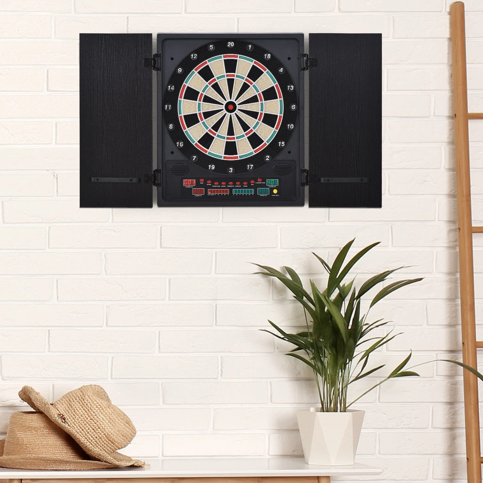 Medium-density fibreboard LED Electronic Dartboard w/ 12 Darts - Image 9