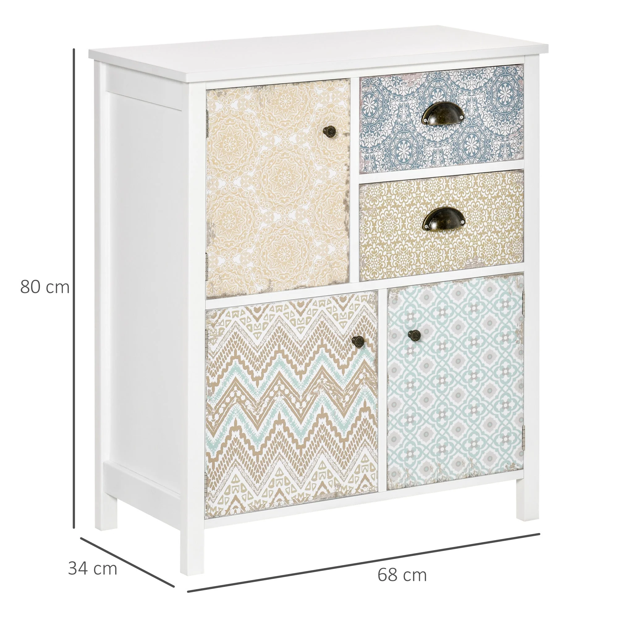 Medium-density fibreboard Shabby Chic Storage Chest - Image 3