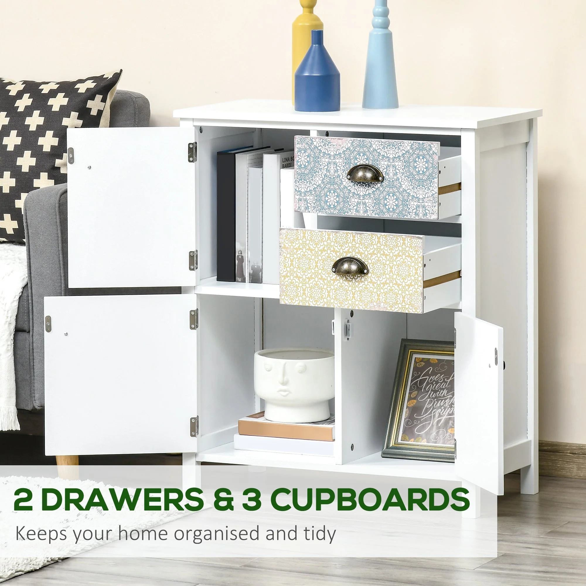 Medium-density fibreboard Shabby Chic Storage Chest - Image 4
