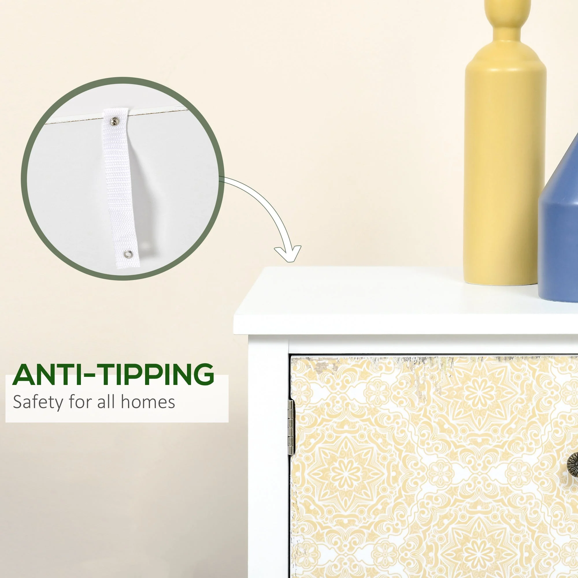 Medium-density fibreboard Shabby Chic Storage Chest - Image 6