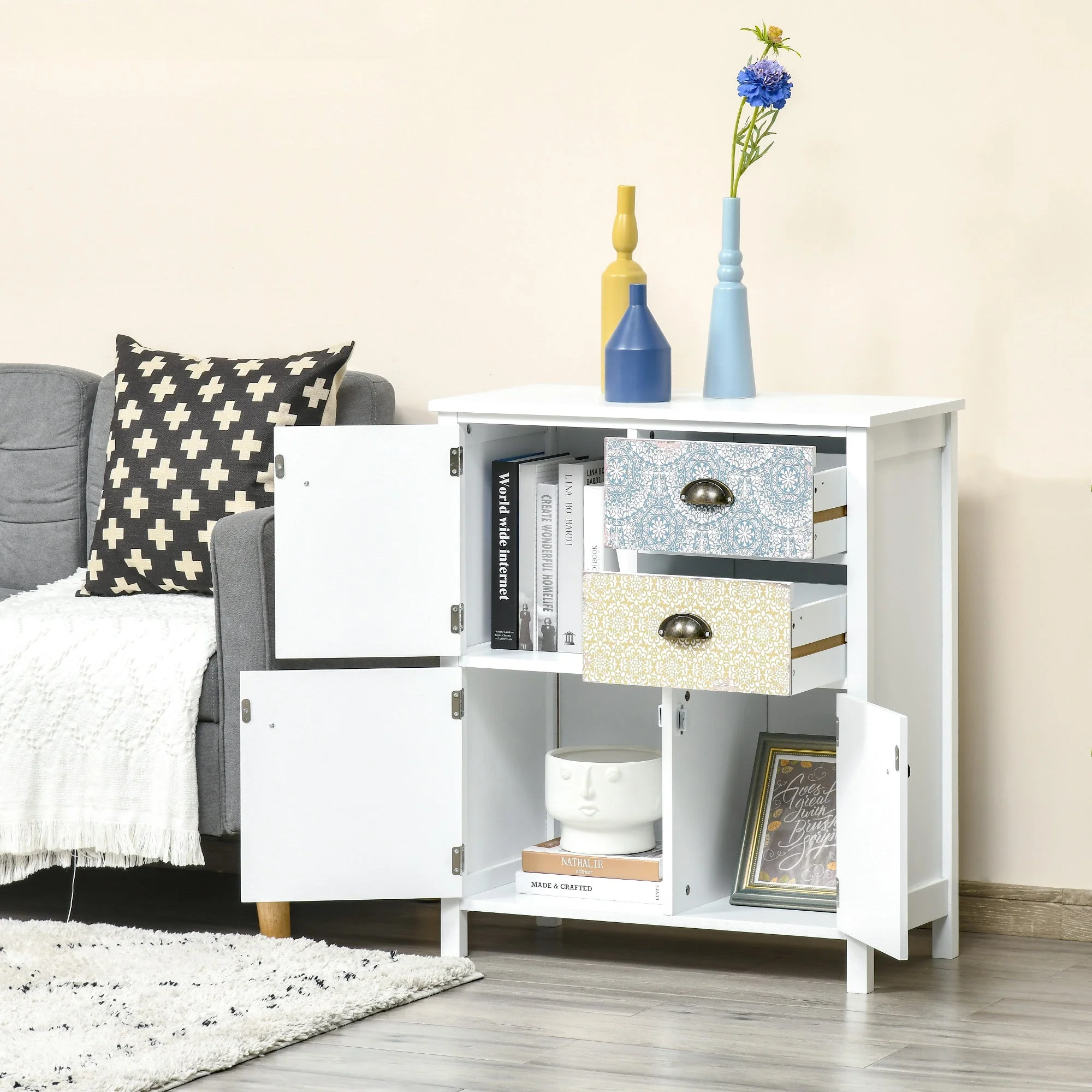 Medium-density fibreboard Shabby Chic Storage Chest - Image 7
