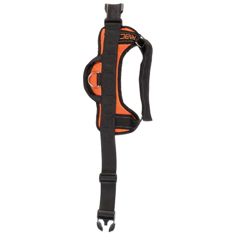 Medium Dog Harness Black Polyester 70cm by RAC - Image 2