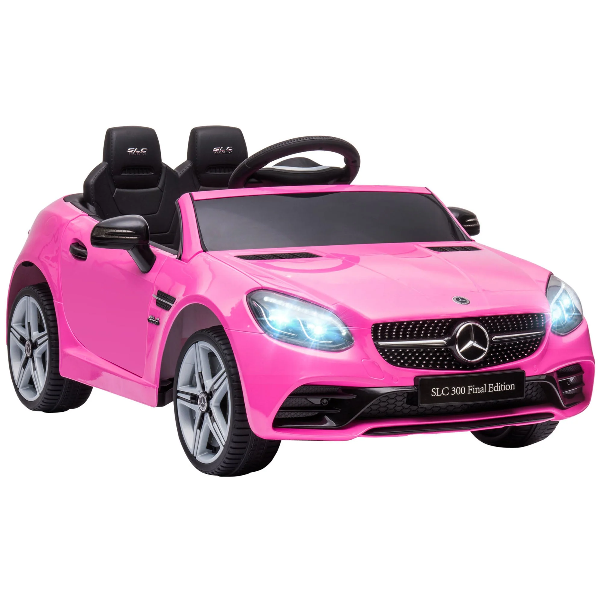 Mercedes Benz SLC 300 Ride On Electric Car With Parent Remote 3 To 6 Years Pink by Aiyaplay - Image 2