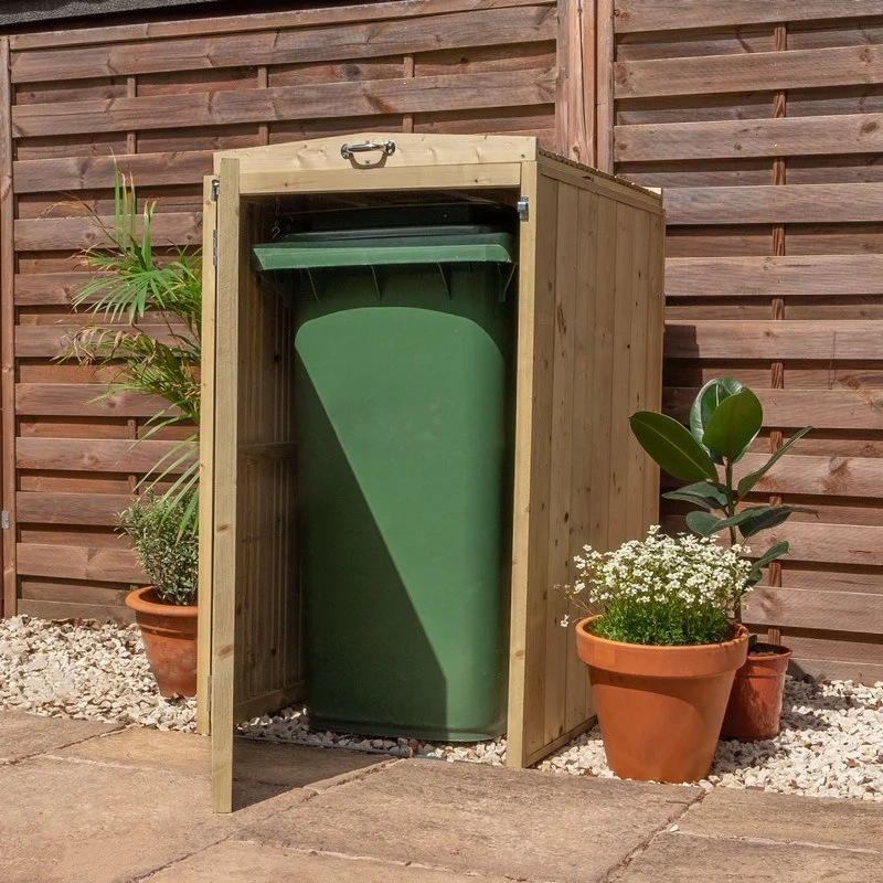 Mercia 2' 3" x 2' 7" Flat Bin Store - Premium Pressure Treated Slatted - Image 2