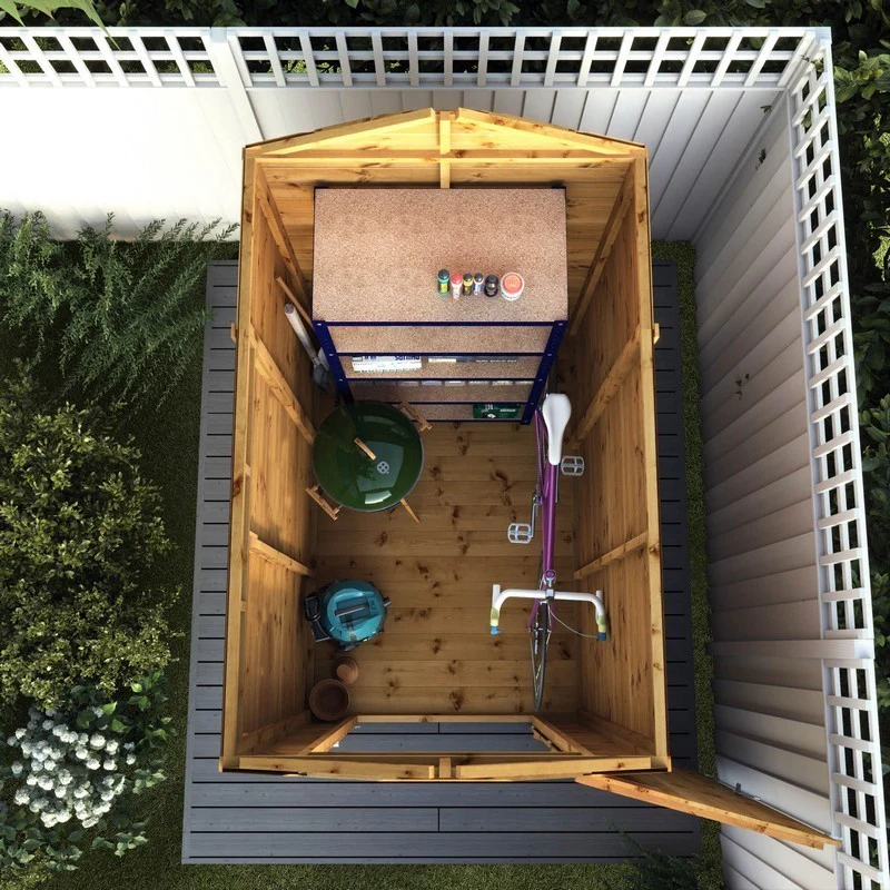 Mercia 3' 10" x 5' 8" Apex Shed - Premium Dip Treated Shiplap - Image 3