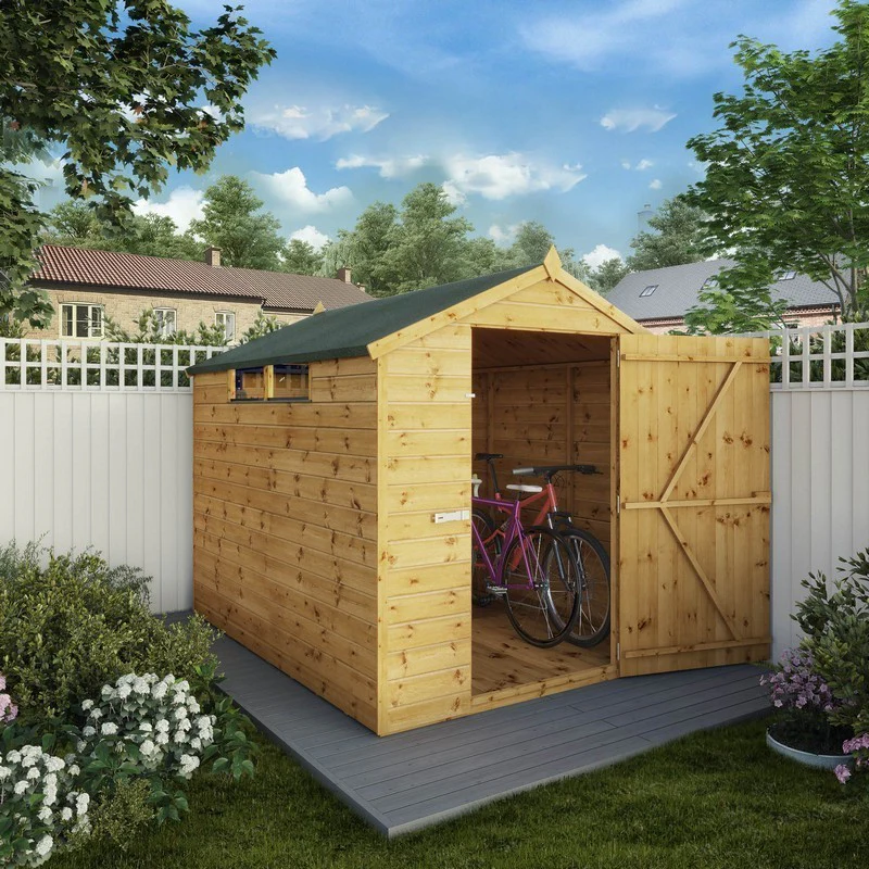 Mercia 5' 8" x 7' 8" Apex Shed - Premium Pressure Treated Shiplap - Image 2