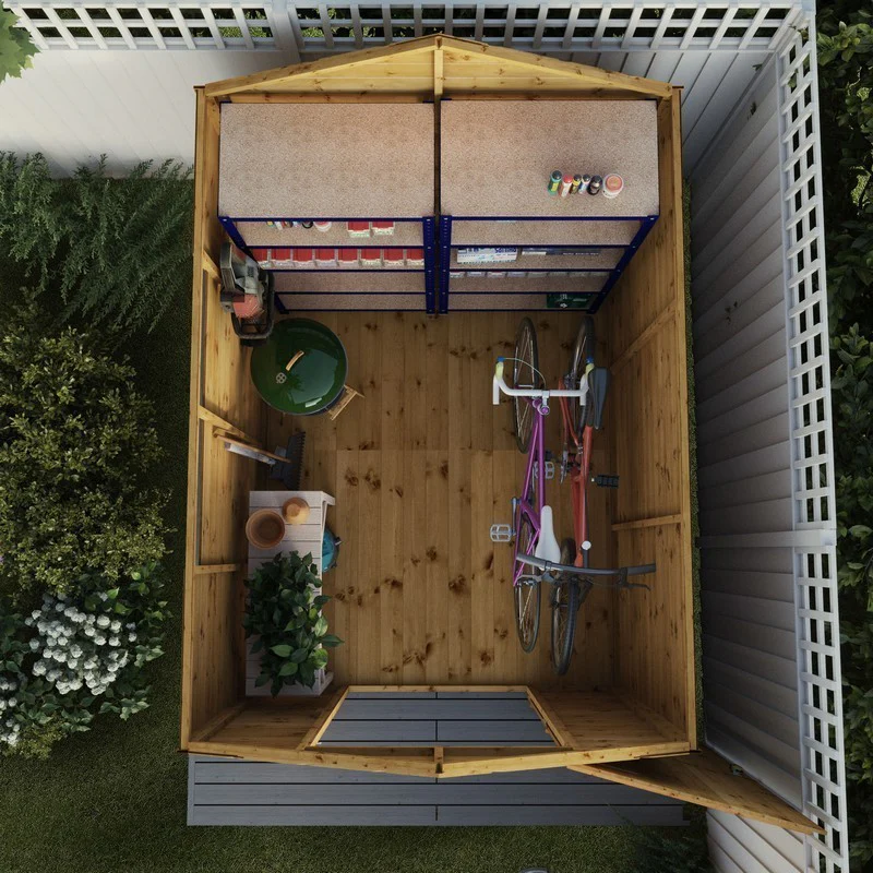 Mercia 5' 8" x 7' 8" Apex Shed - Premium Pressure Treated Shiplap - Image 3