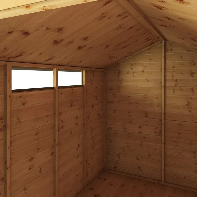 Mercia 5' 8" x 7' 8" Apex Shed - Premium Pressure Treated Shiplap - Image 8