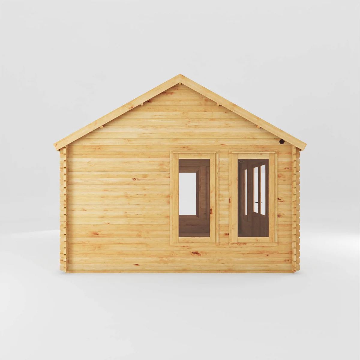 Mercia Clock Tower 13' 7" x 17' 6" Apex Log Cabin - Premium 44mm Cladding Loglap - Image 4