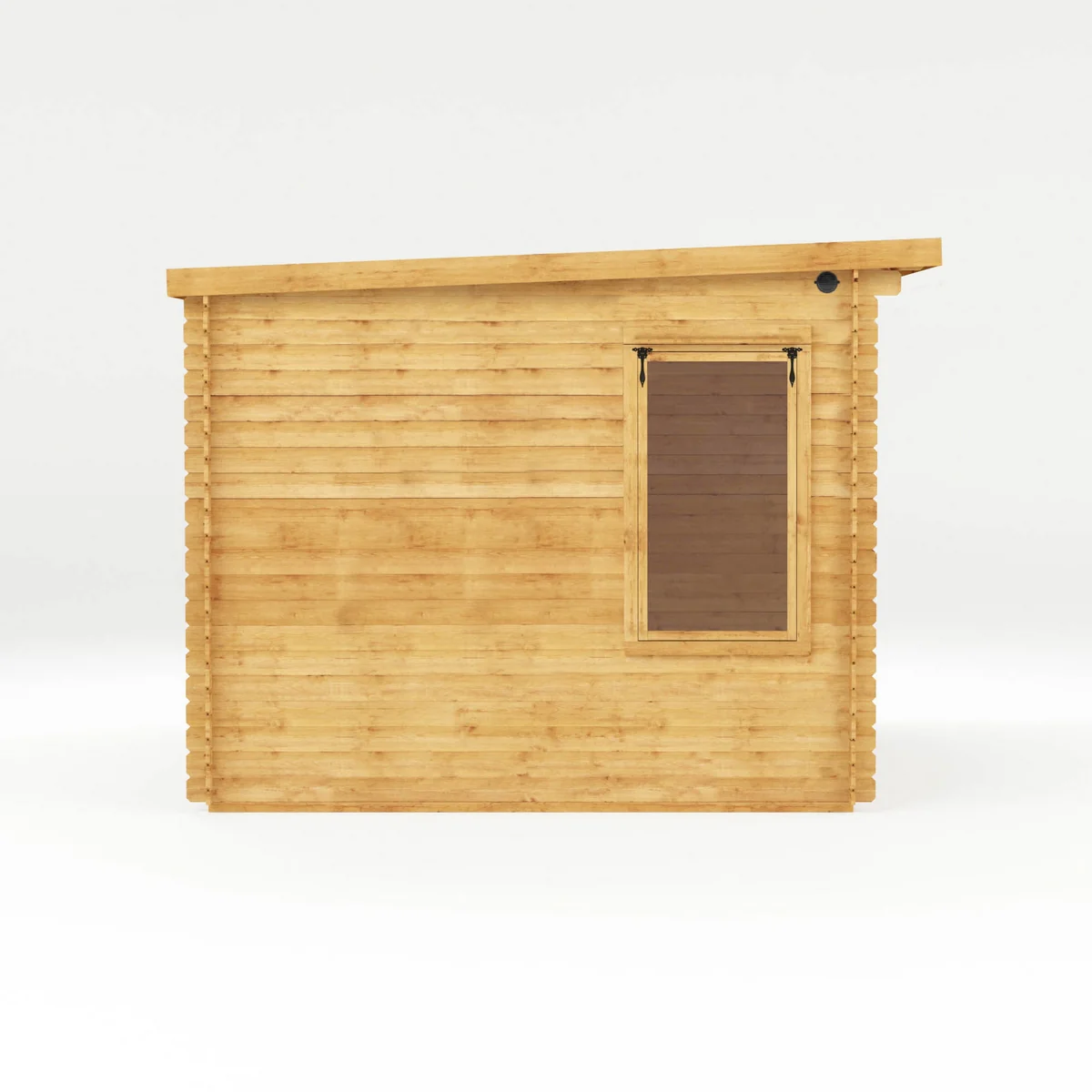 Mercia Contemporary 10' 11" x 13' 6" Pent Log Cabin - Premium 19mm Cladding Loglap - Image 4