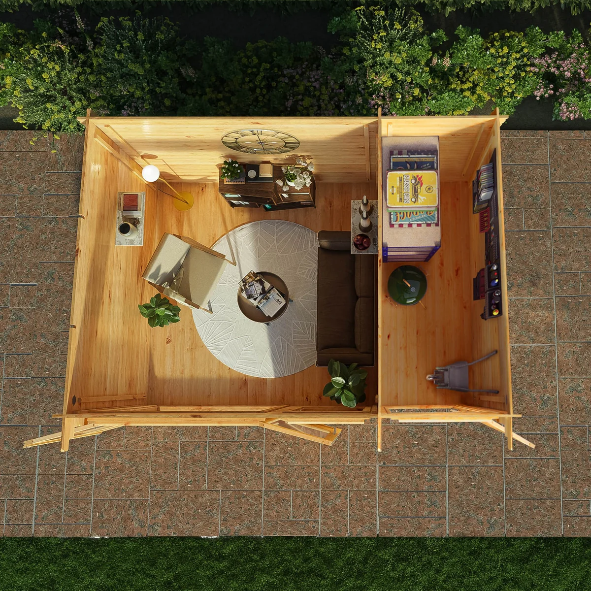 Mercia Elite 10' 11" x 13' 6" Pent Log Cabin - Premium 28mm Cladding Loglap - Image 2