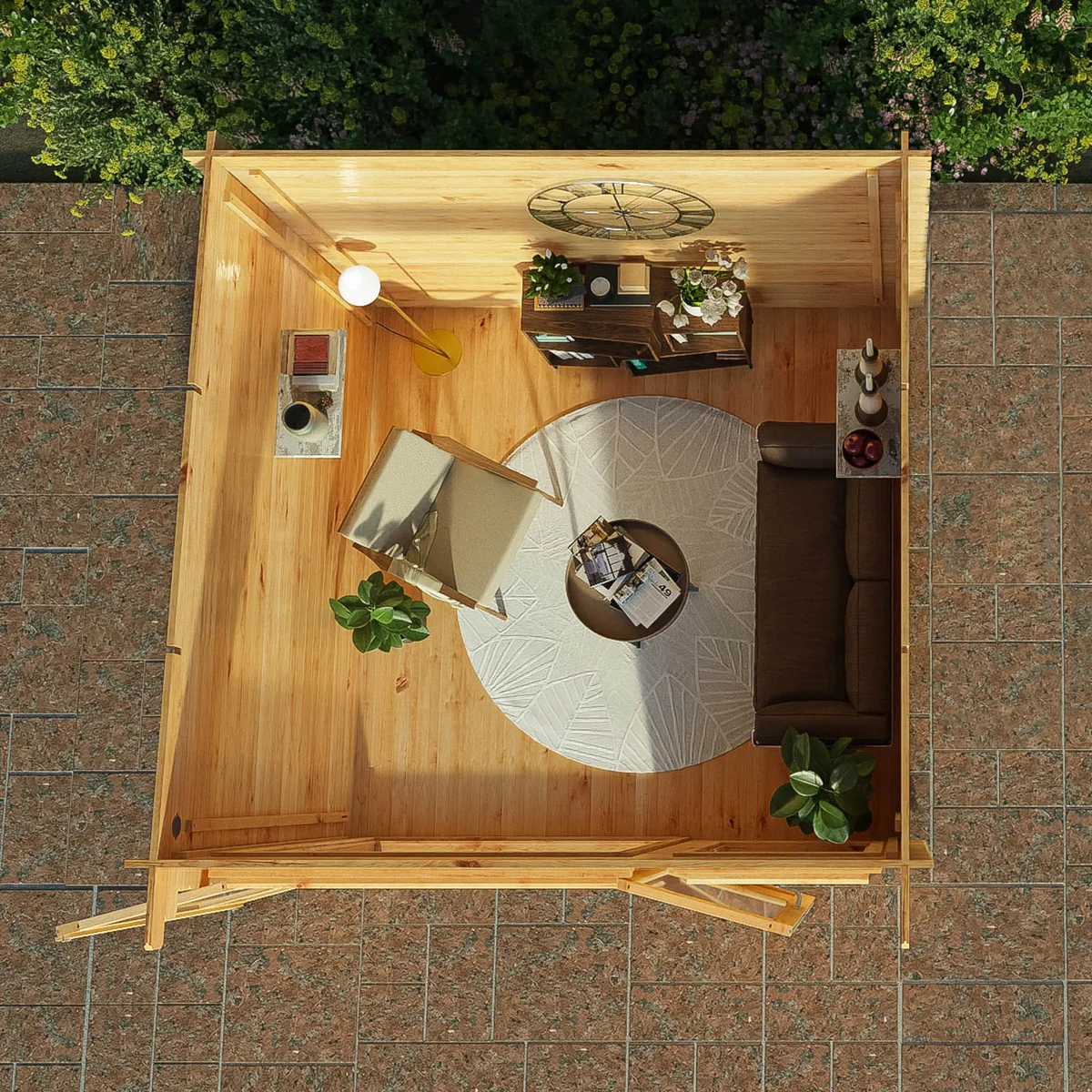 Mercia Elite 10' 11" x 9' 11" Pent Log Cabin - Premium 28mm Cladding Loglap - Image 3