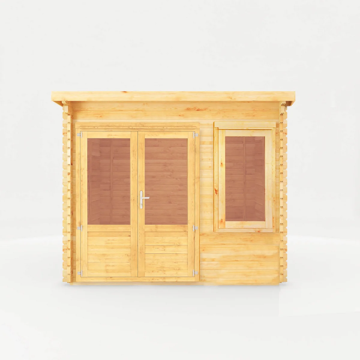 Mercia Elite 10' 11" x 9' 11" Pent Log Cabin - Premium 28mm Cladding Loglap - Image 5