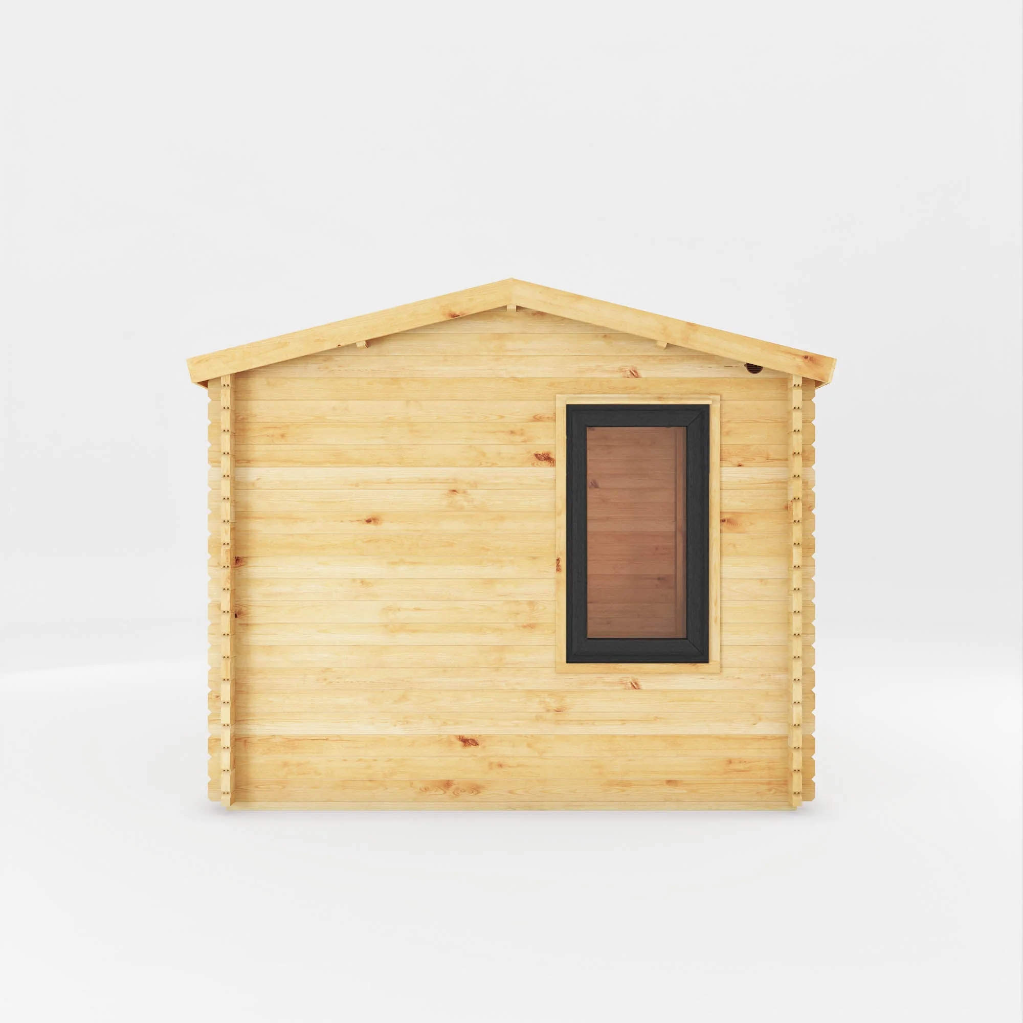 Mercia Elite 10' 3" x 13' 7" Apex Log Cabin - Premium 44mm Cladding Loglap - Grey UPVC - Image 4