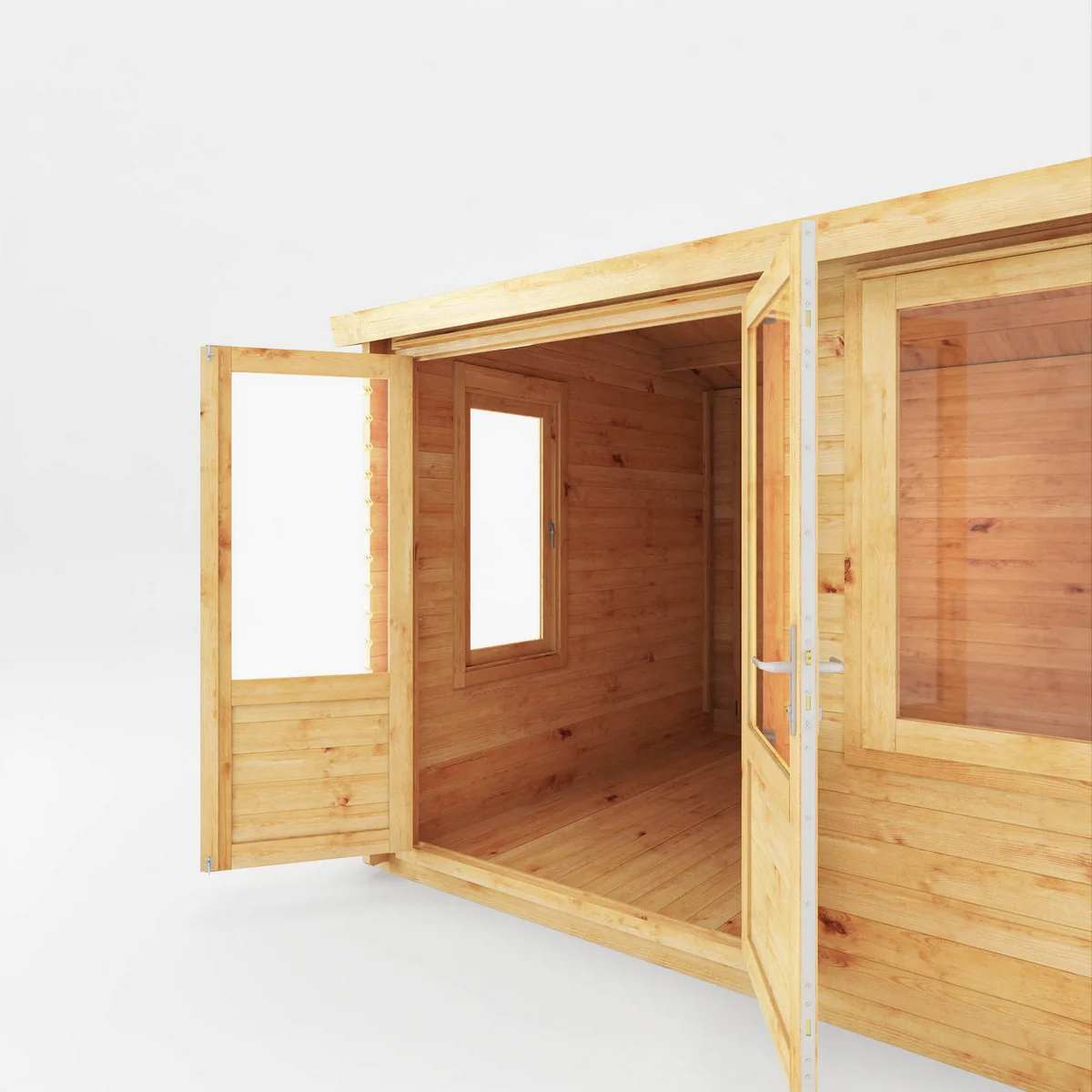 Mercia Elite 10' 3" x 13' 7" Pent Log Cabin - Premium 28mm Cladding Loglap - Image 3