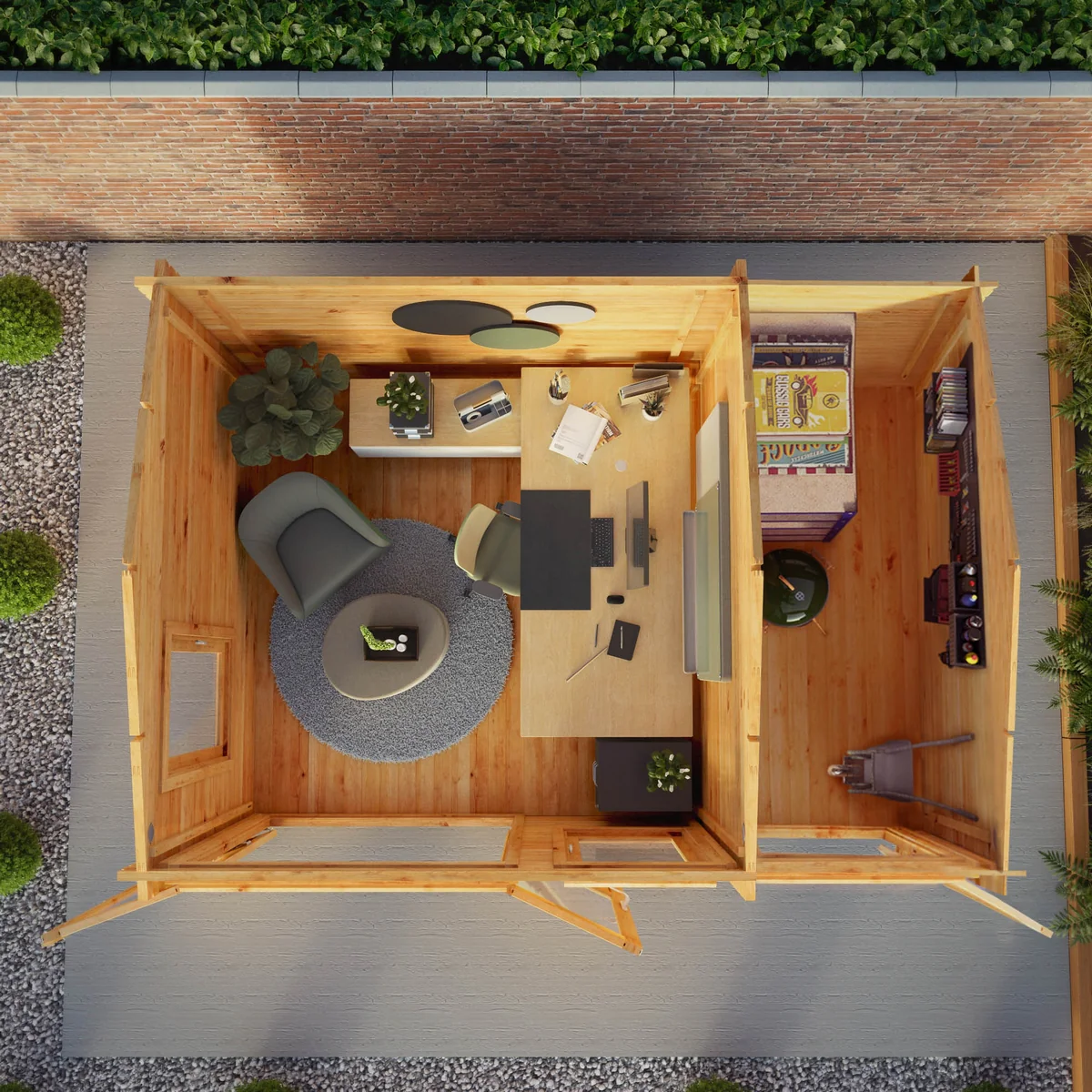 Mercia Elite 10' 3" x 13' 7" Pent Log Cabin - Premium 44mm Cladding Loglap - Image 2