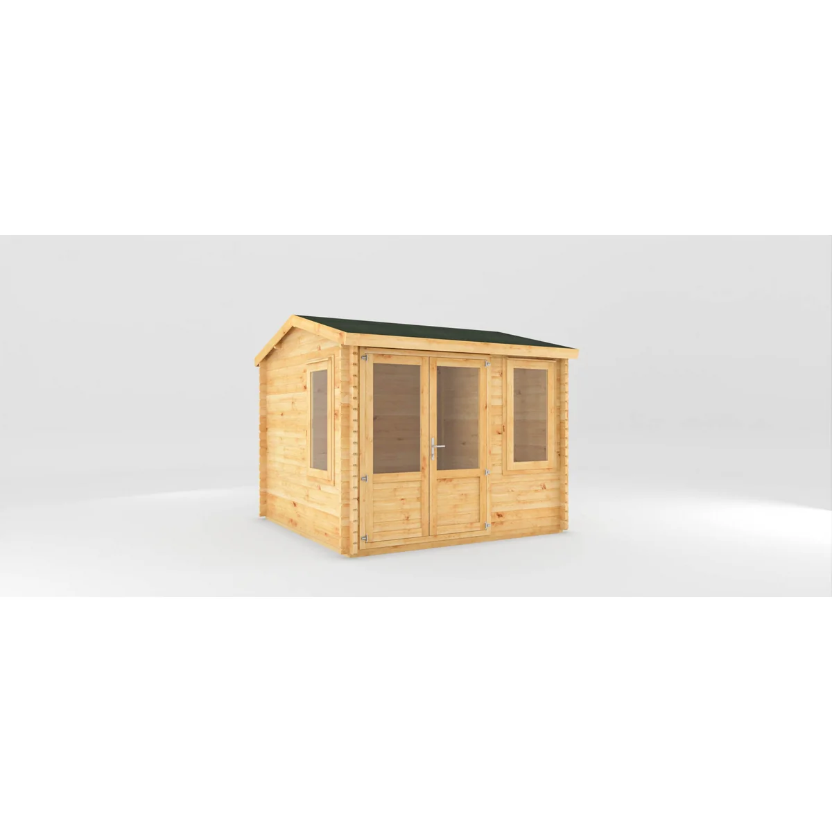 Mercia Elite 10' 3" x 9' 11" Reverse Apex Log Cabin - Premium 34mm Cladding Loglap - Image 11