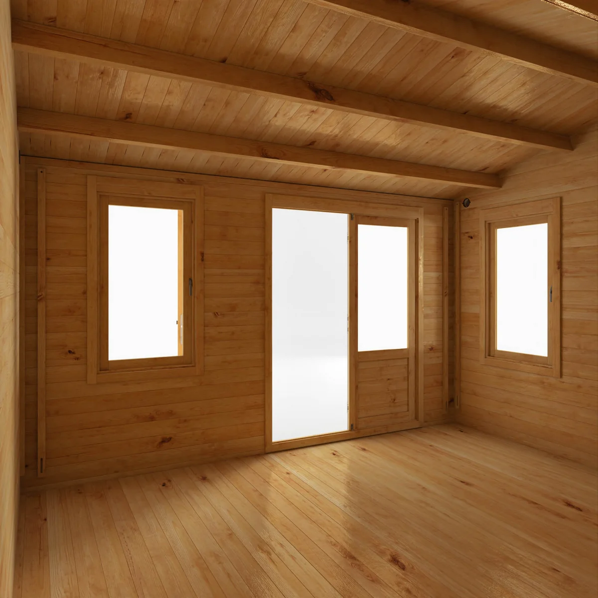 Mercia Elite 13' 7" x 13' 2" Apex Log Cabin - Premium 28mm Cladding Loglap - Image 6