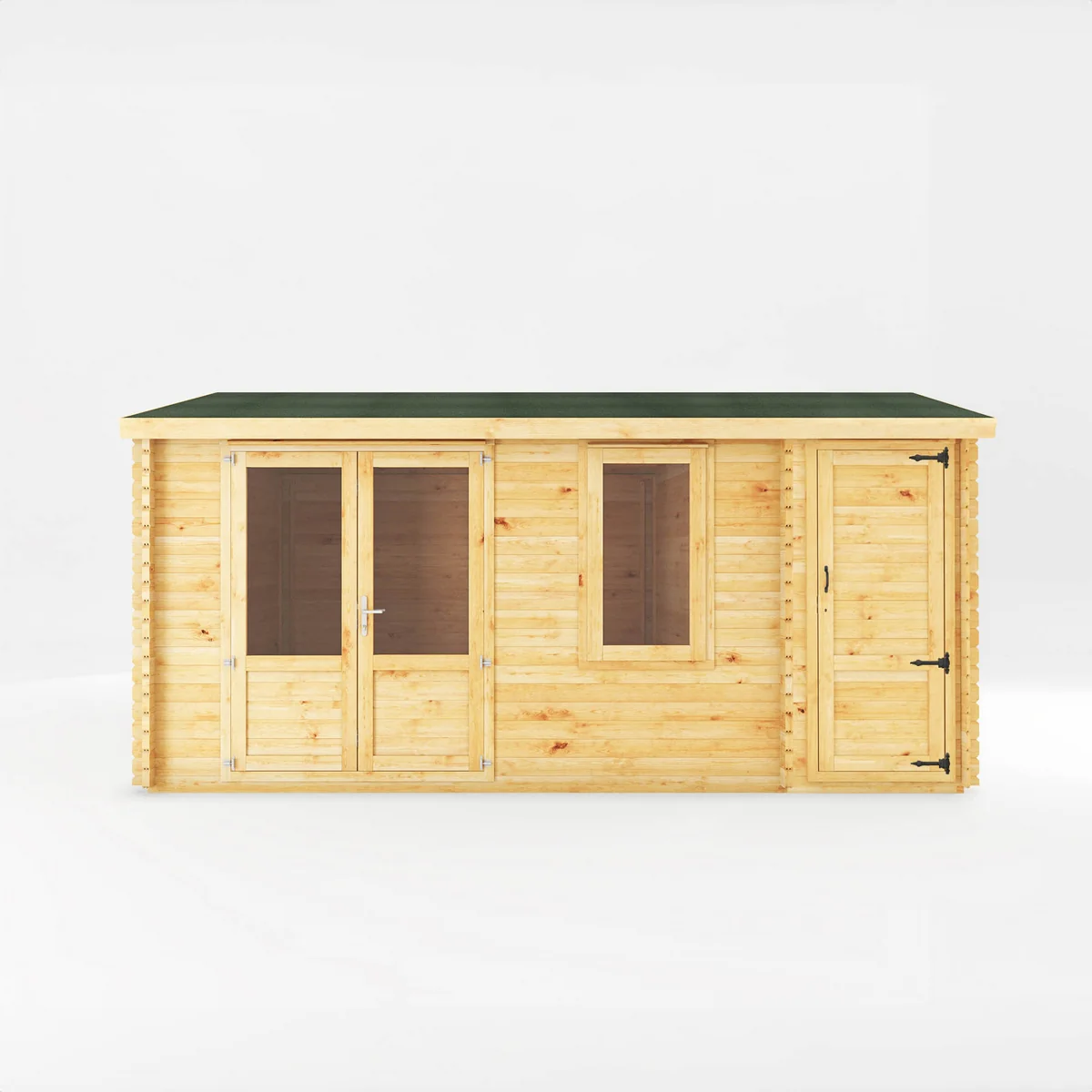 Mercia Elite 13' 7" x 16' 11" Apex Log Cabin - Premium 28mm Cladding Loglap - Image 12