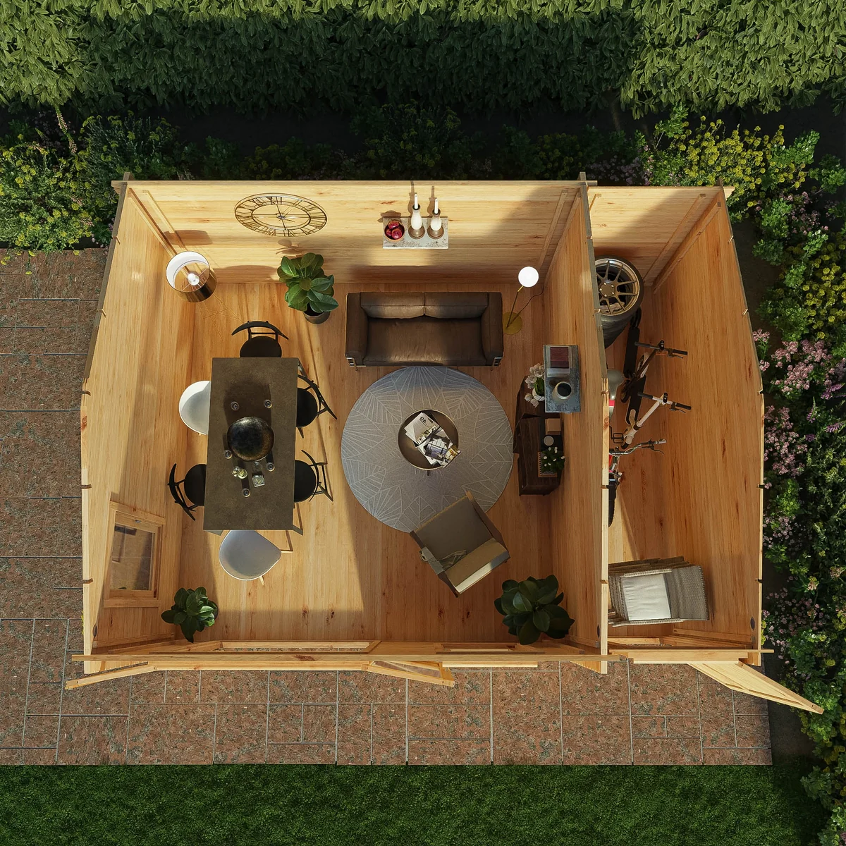 Mercia Elite 13' 7" x 16' 11" Apex Log Cabin - Premium 28mm Cladding Loglap - Image 7