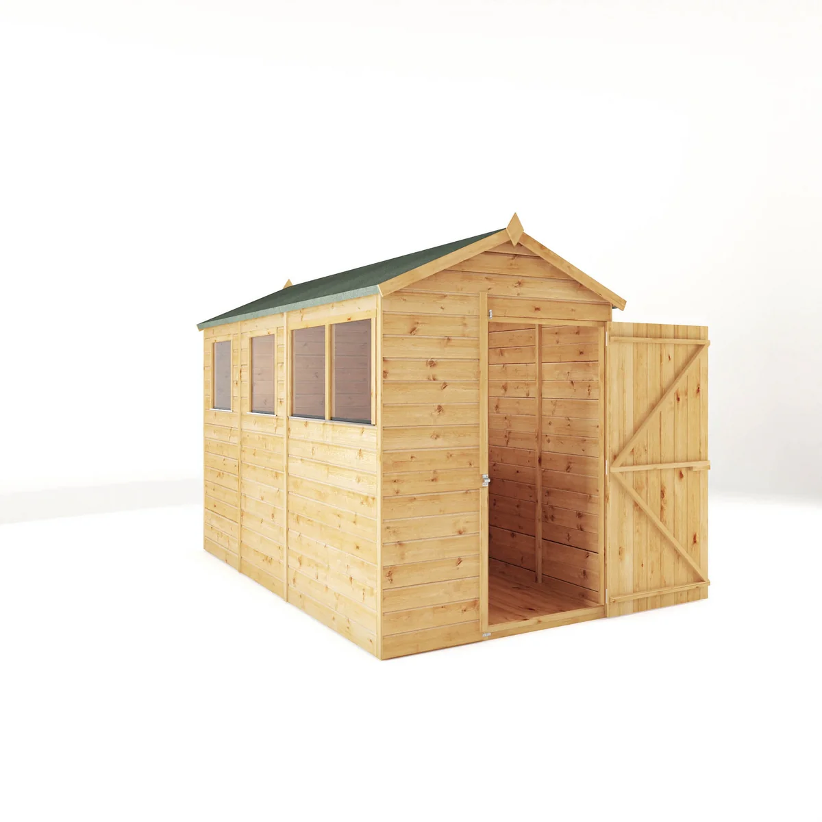 Mercia Modular 10' 3" x 5' 2" Apex Shed - Premium Dip Treated Shiplap - Image 10