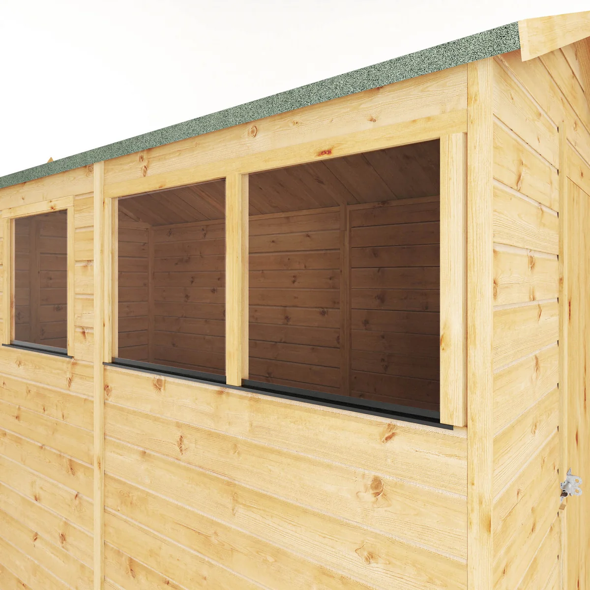 Mercia Modular 10' 3" x 5' 2" Apex Shed - Premium Dip Treated Shiplap - Image 2