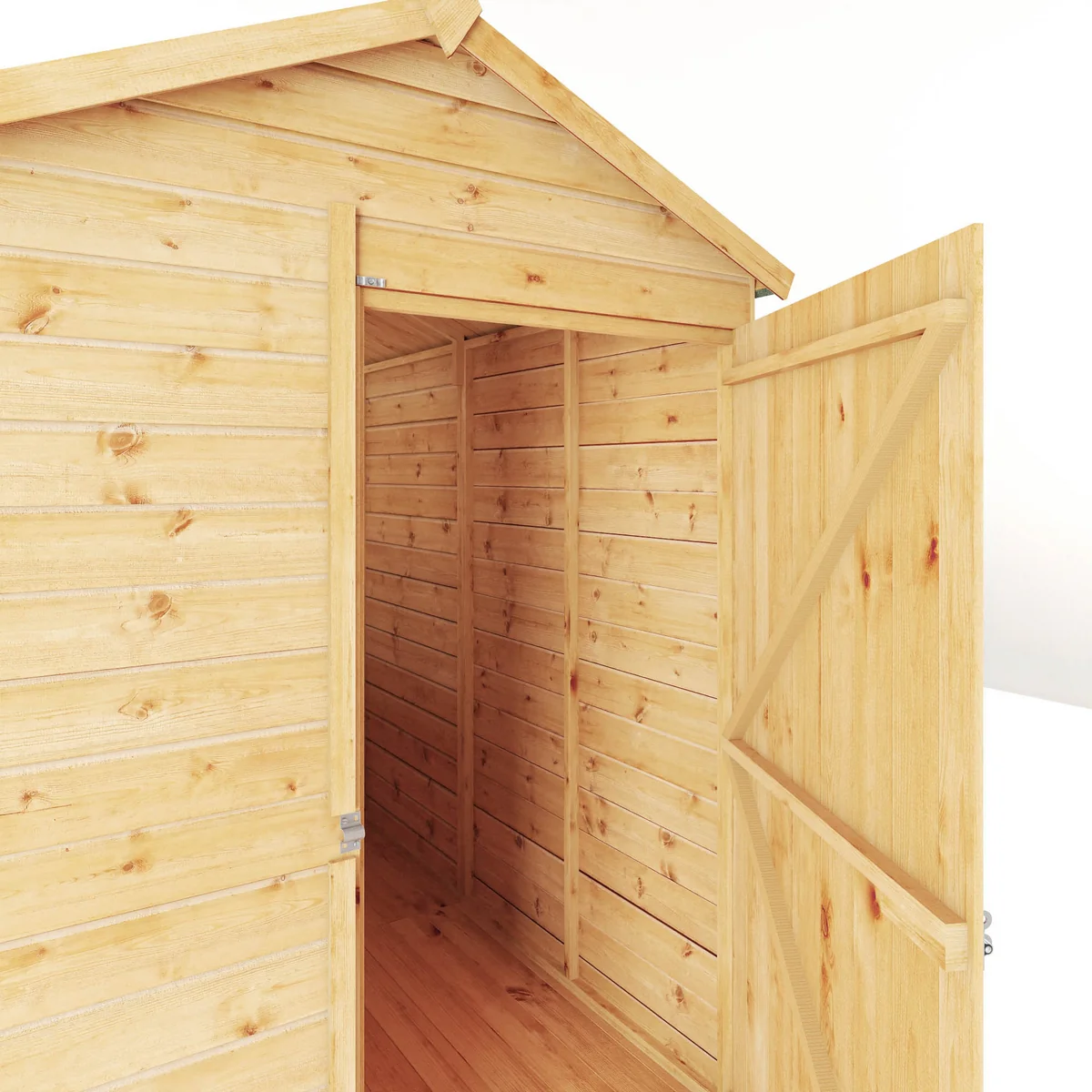 Mercia Modular 10' 3" x 5' 2" Apex Shed - Premium Dip Treated Shiplap - Image 4